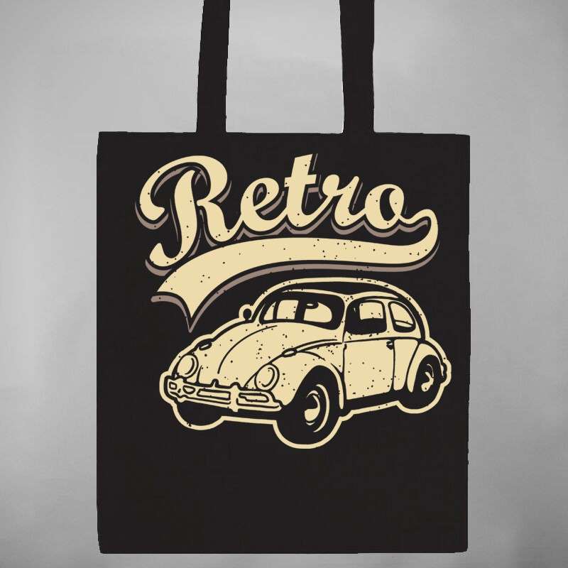 Pamut bevásárló táska Retro Bogár