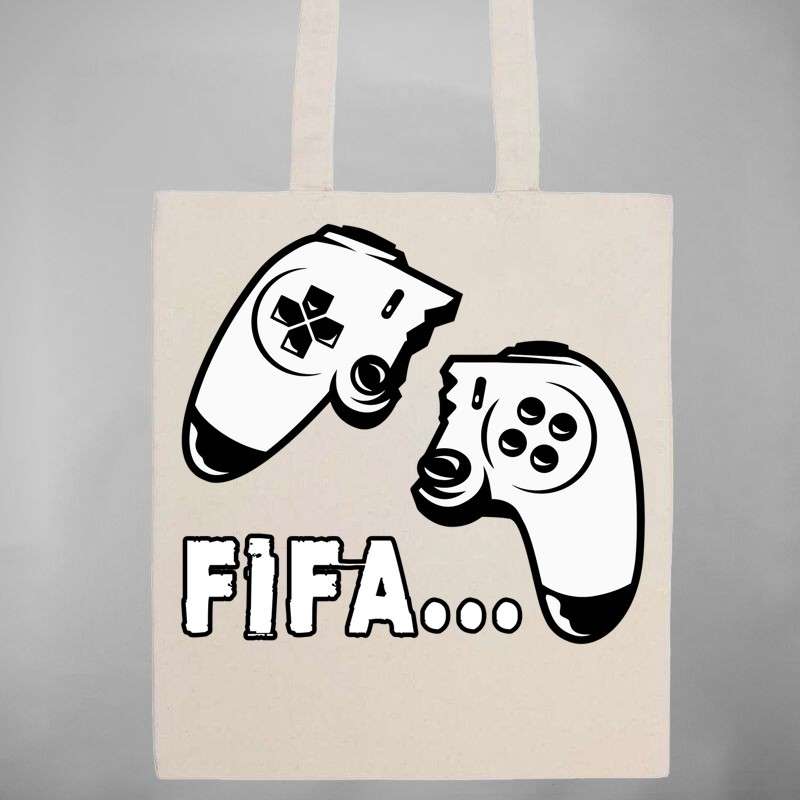 Pamut bevásárló táska Fifa Kontroller