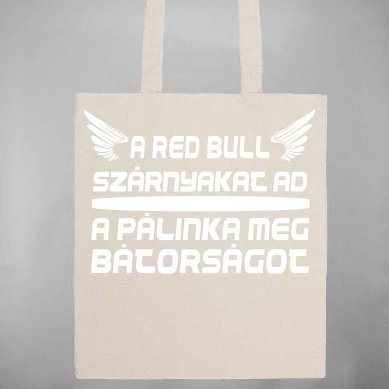 Pamut bevásárló táska A Red Bull Szárnyakat Ad