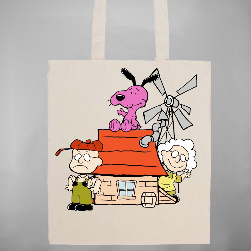 Pamut bevásárló táska Bátor Snoopy