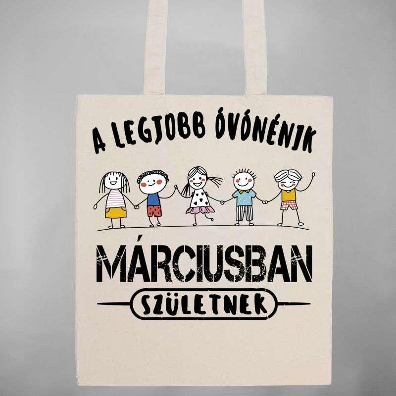 Pamut bevásárló táska A Legjobb Óvónénik Születnek
