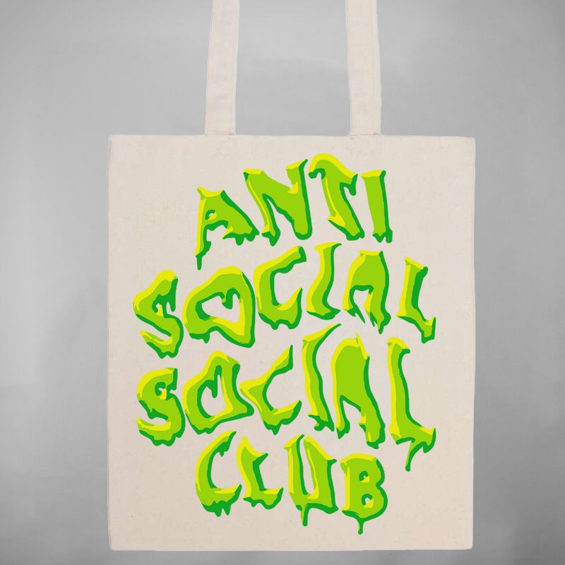 Pamut bevásárló táska Antisocial Social Club Slime