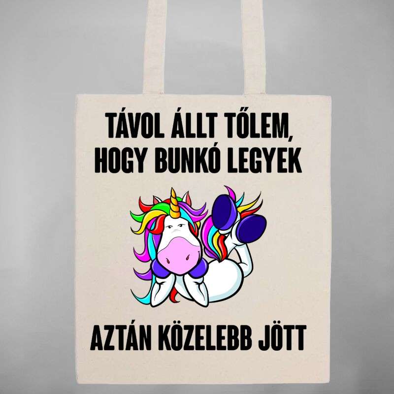 Pamut bevásárló táska Távol Állt Tőlem Unikornis