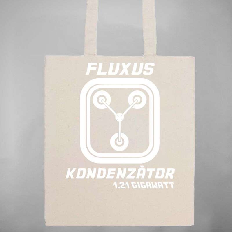 Pamut bevásárló táska Fluxus Kondenzátor
