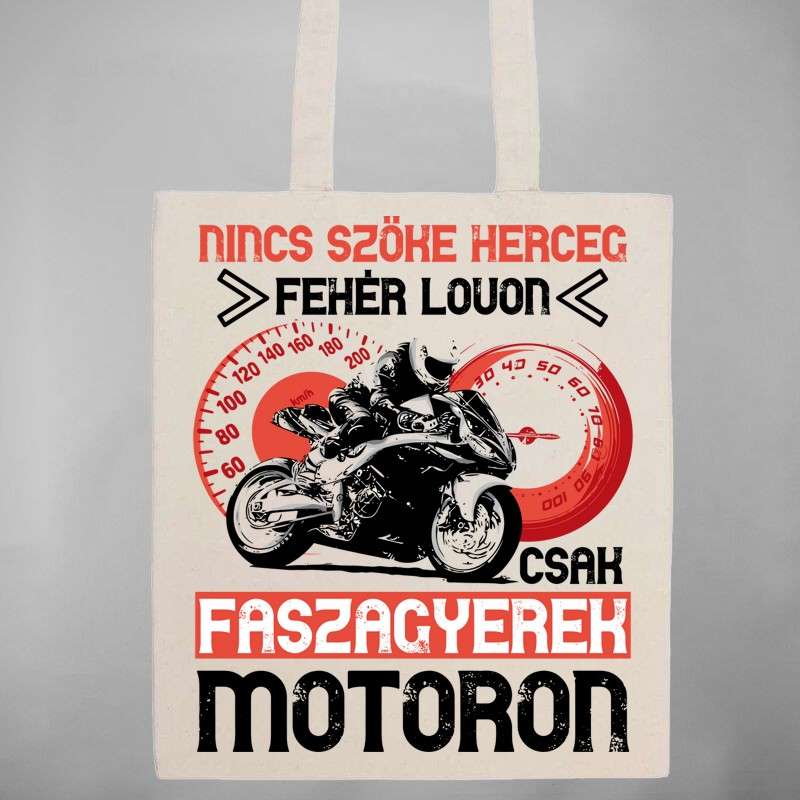 Pamut bevásárló táska Nincs Szőke Herceg Fehér Lovon