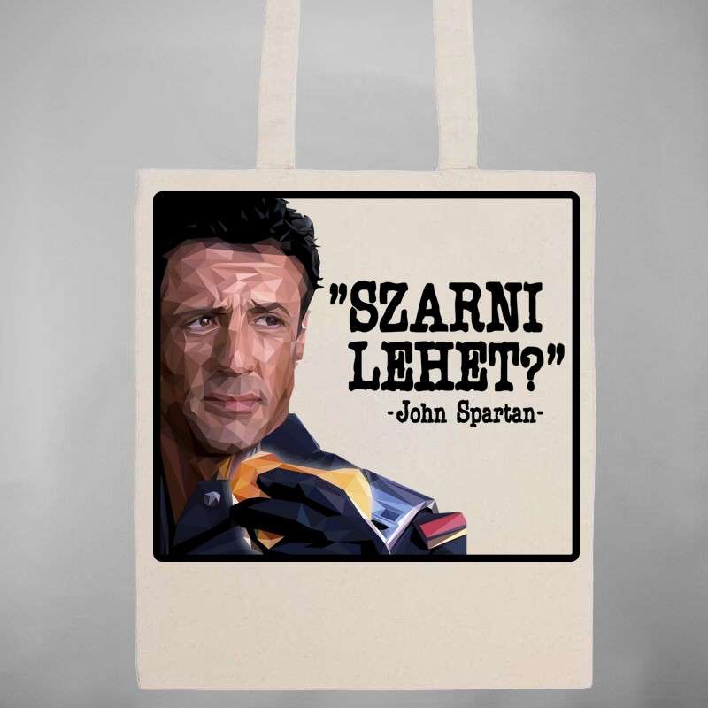 Pamut bevásárló táska John Spartan Szarni Lehet?