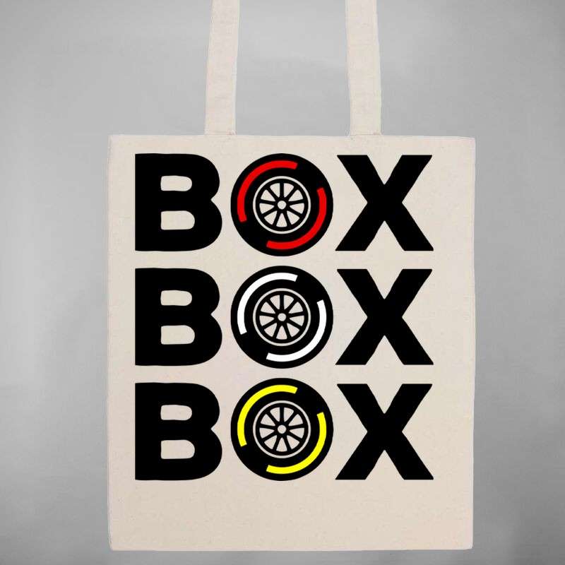 Pamut bevásárló táska Box Box Box