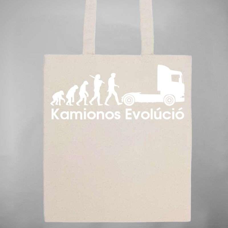 Pamut bevásárló táska Kamionos Evolúció