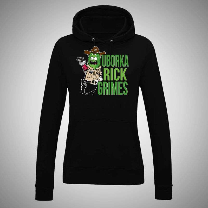 Női kapucnis pulóver Uborka Rick Grimes