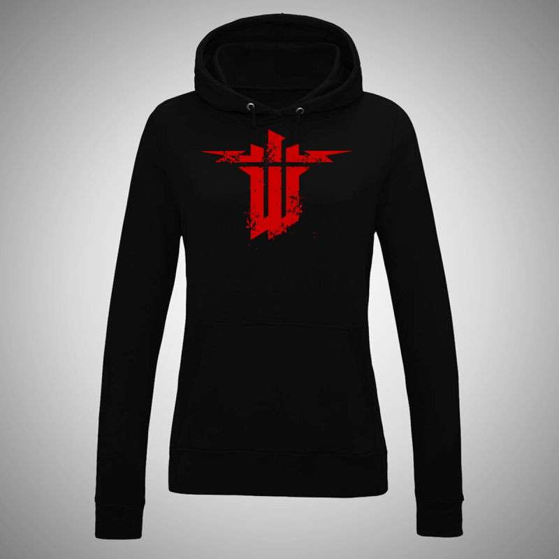 Női kapucnis pulóver Wolfenstein Logo