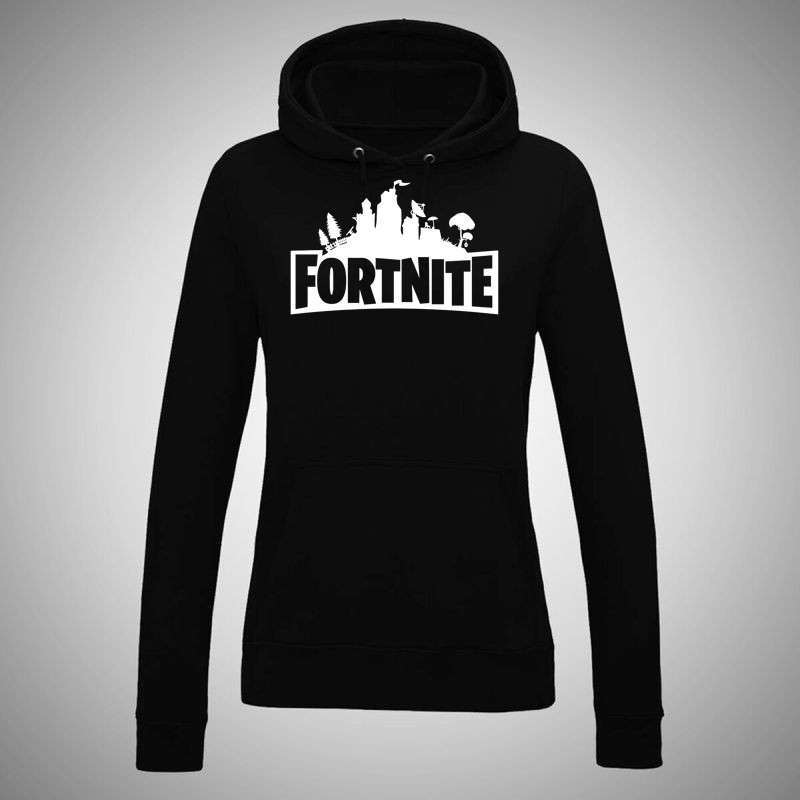 Női kapucnis pulóver Fortnite Logo