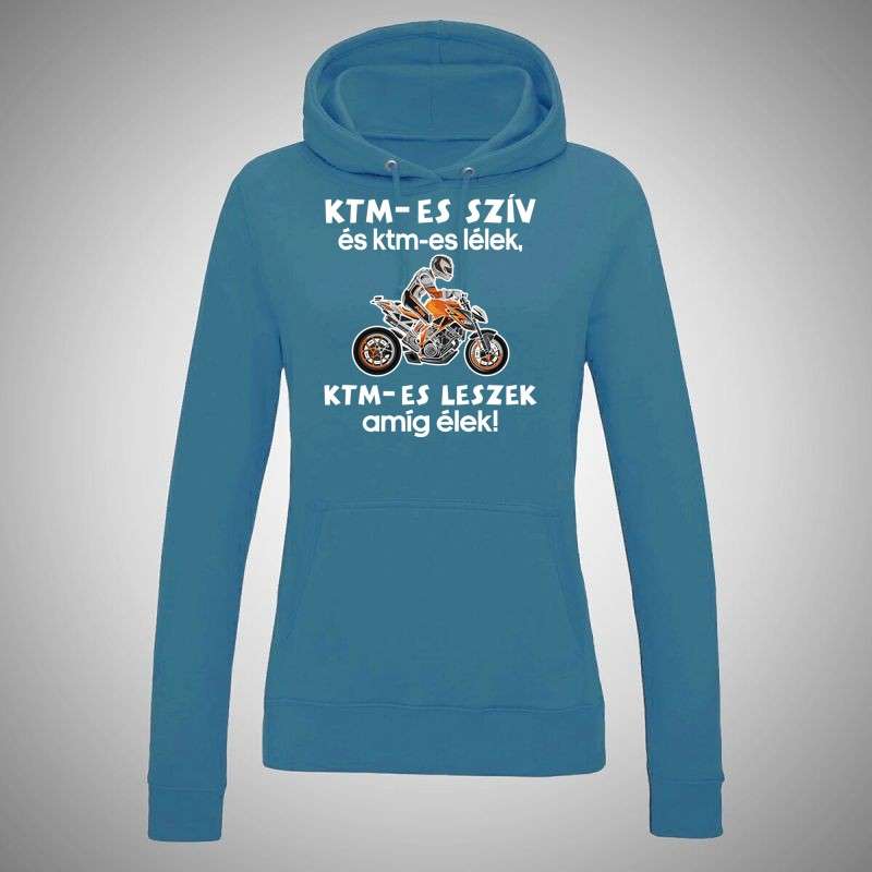 Női kapucnis pulóver KTM-es Szív És KTM-es Lélek