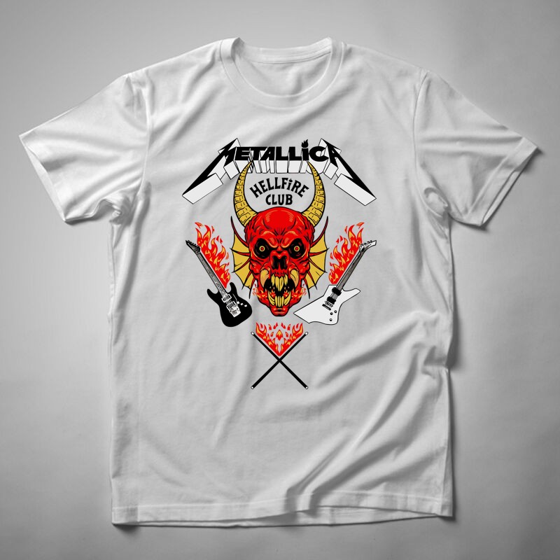 Férfi póló Metallica Hellfire