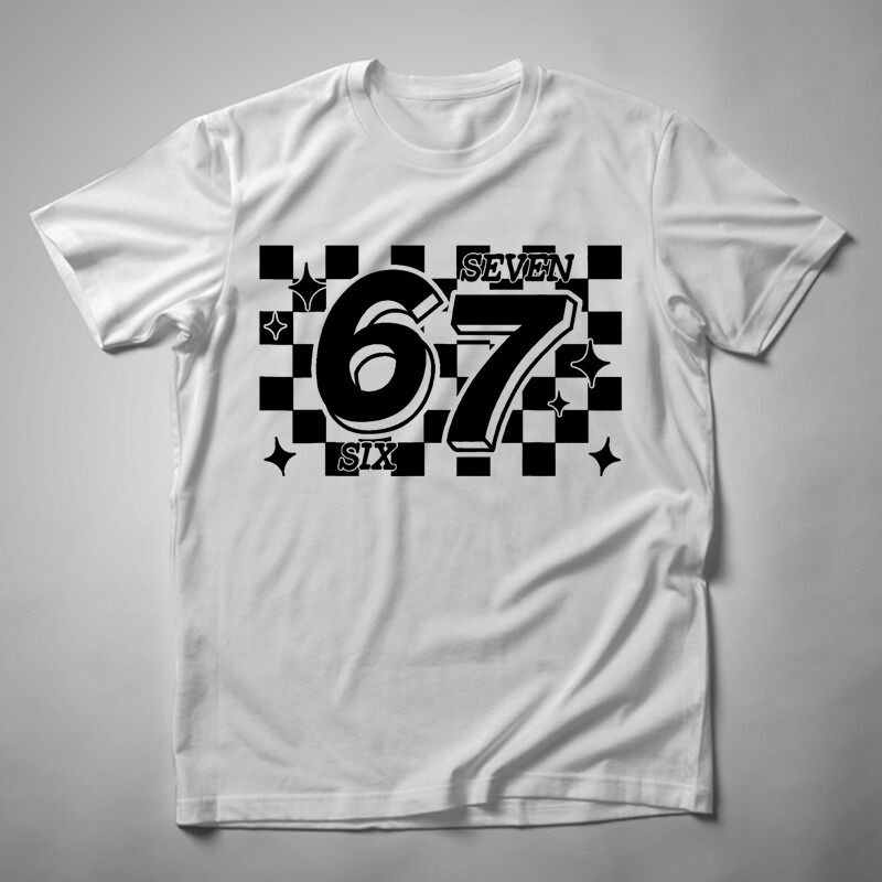 Férfi póló Six Seven Kockás