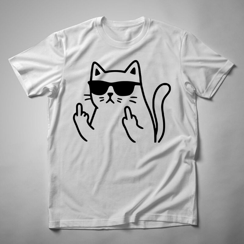 Férfi póló Cica Fuck 2.0