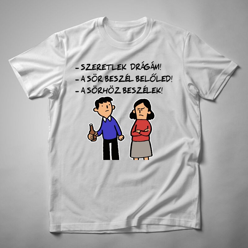 Férfi póló Szeretlek Drágám
