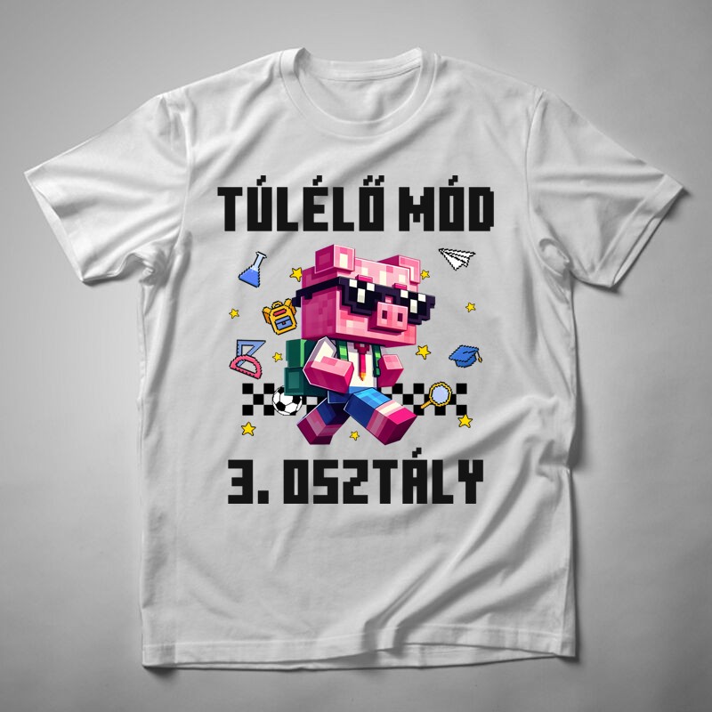 Férfi póló Túlélő Mód MALAC (Osztály változtatható)