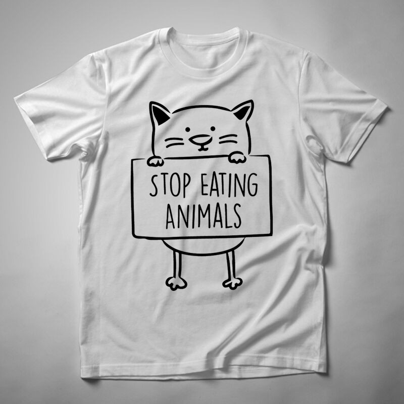 Férfi póló Stop Eating Animals