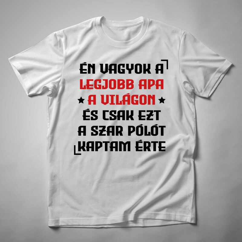 Férfi póló Én Vagyok A Legjobb Apa PÓLÓ