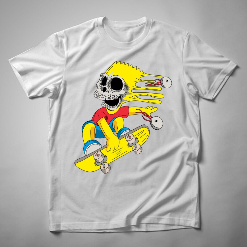 Férfi póló Bart Skating