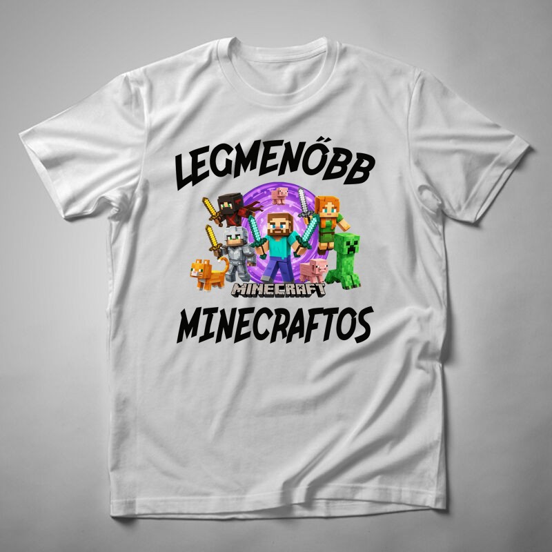 Férfi póló Legmenőbb Minecraftos