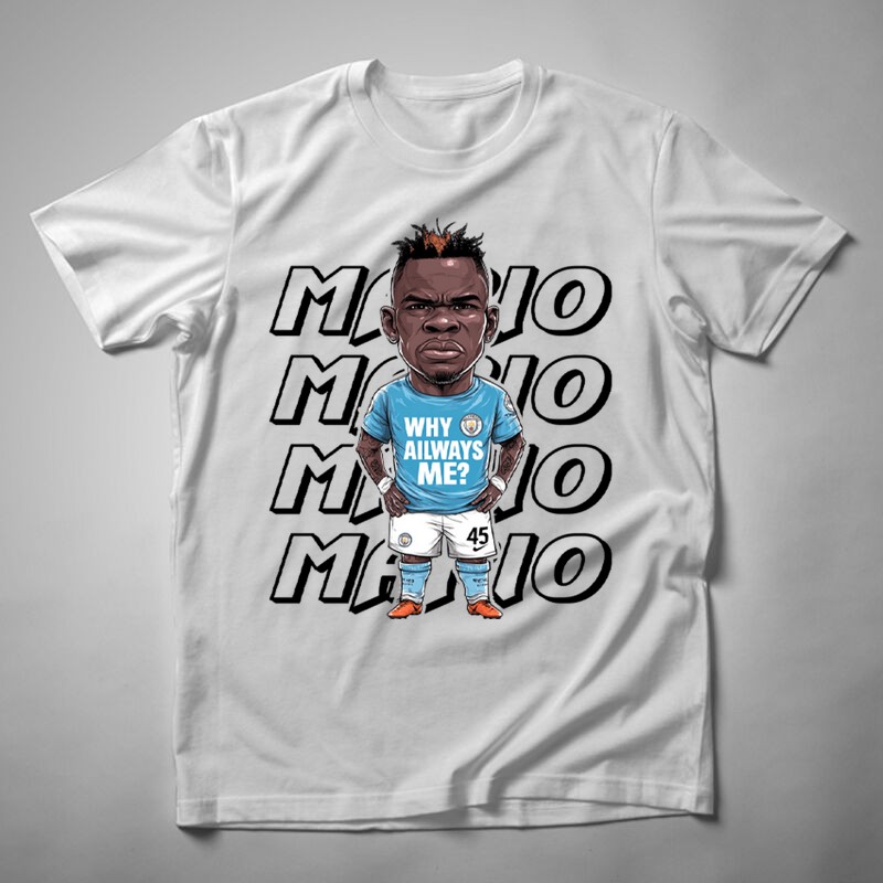 Férfi póló Mario Balotelli Chibi