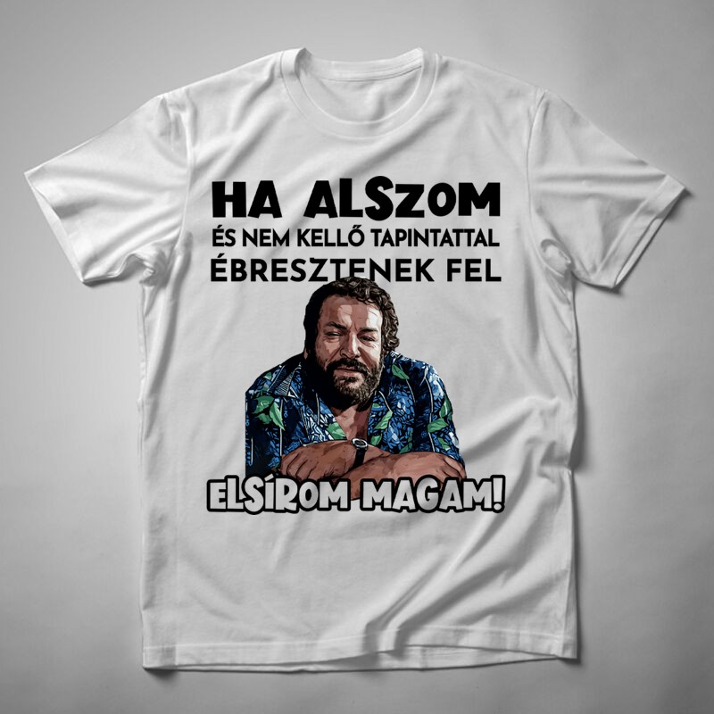 Férfi póló Bud Spencer Ha Alszom