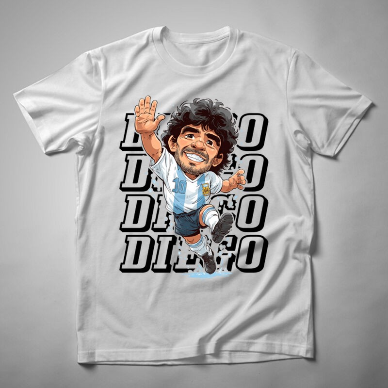 Férfi póló Diego Maradona Chibi