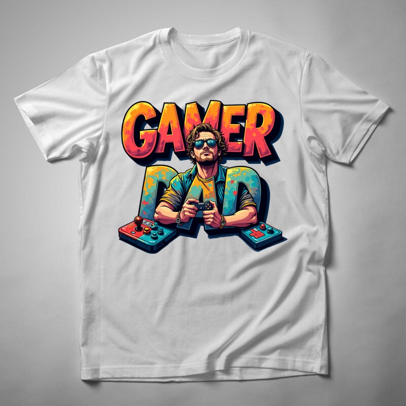 Férfi póló Gamer Dad 2.0