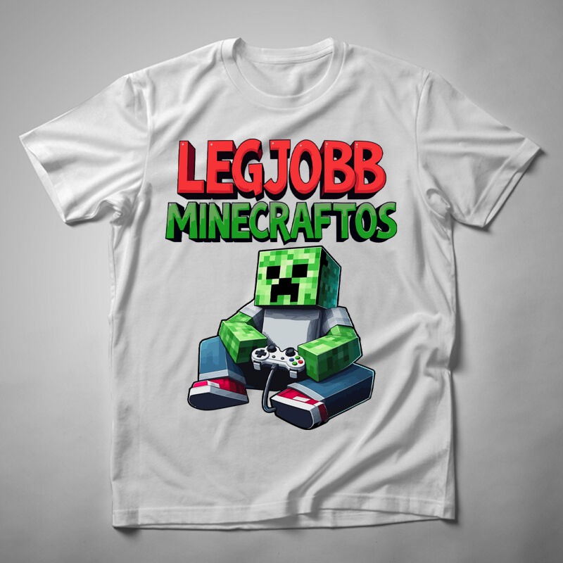 Férfi póló Legjobb Minecraftos Creeper