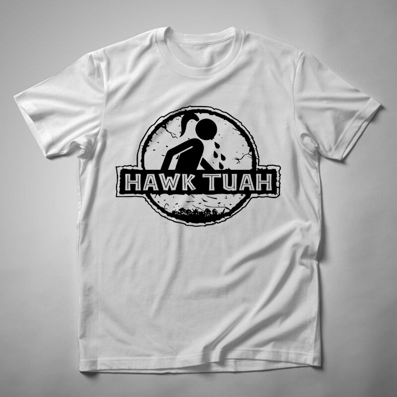 Férfi póló Hawk Tuah Jurassic