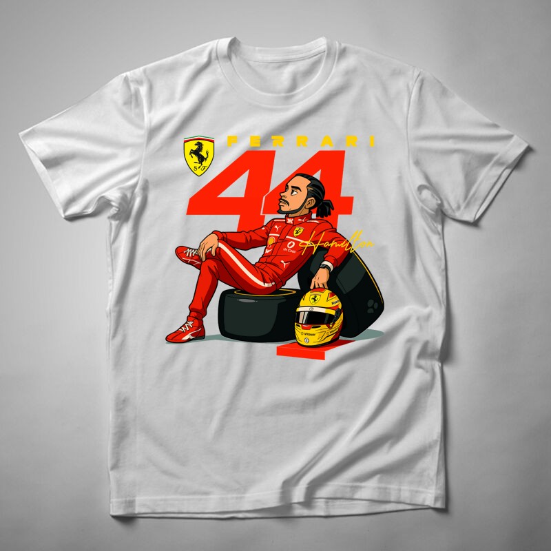 Férfi póló Lewis Hamilton Art