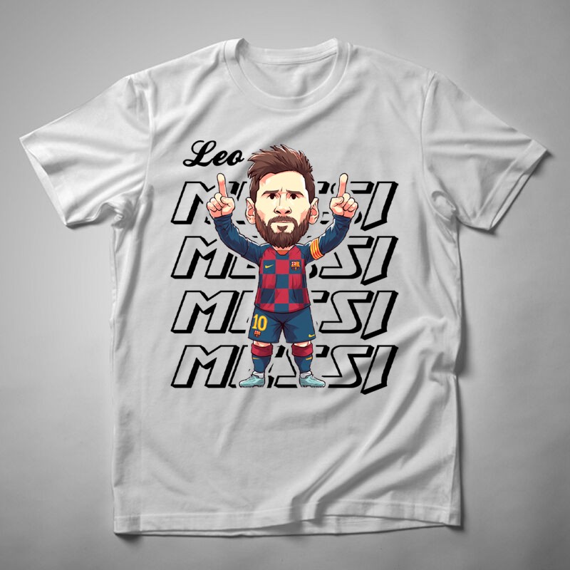 Férfi póló Lionel Messi Chibi