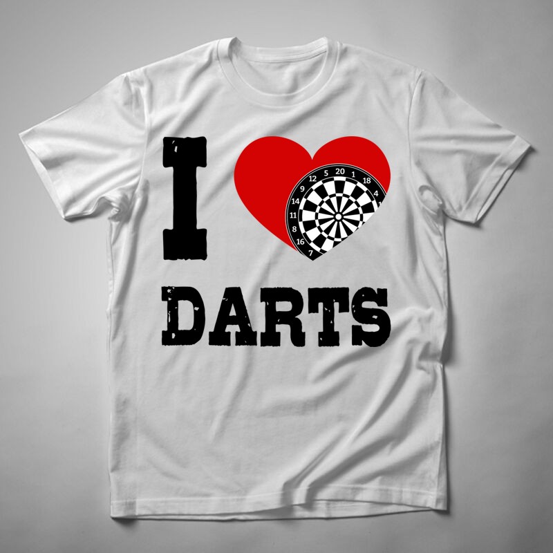 Férfi póló I Love Darts