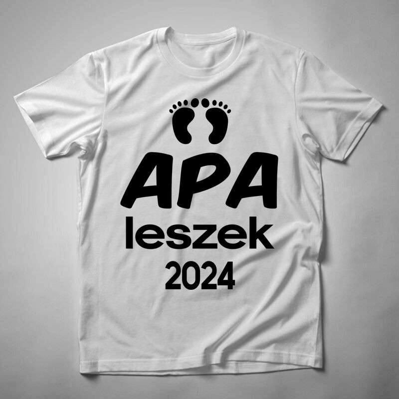 Férfi póló Apa Leszek (Évszám Változtatható)