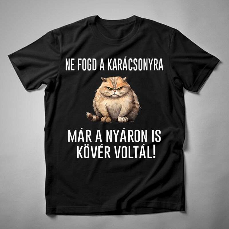 Férfi póló Ne Fogd A Karácsonyra Macska