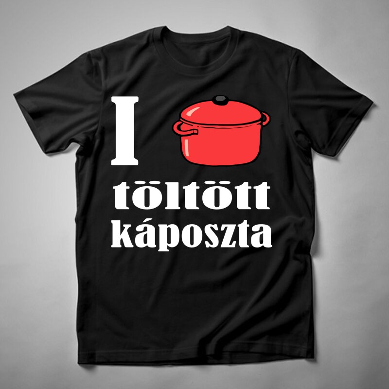 Férfi póló I Love Töltött Káposzta