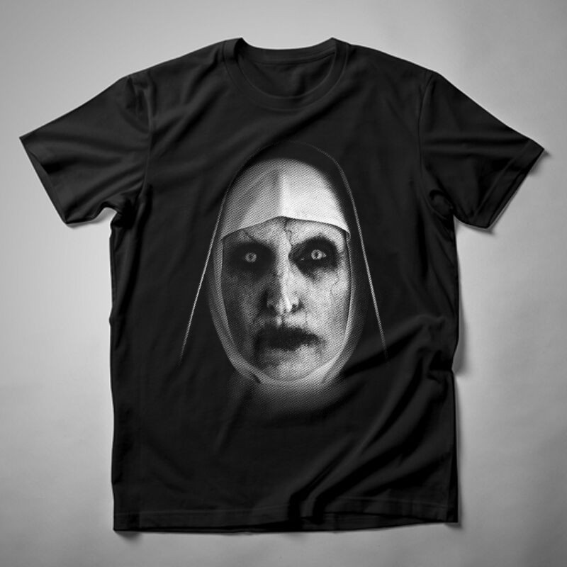 Férfi póló The Nun Face