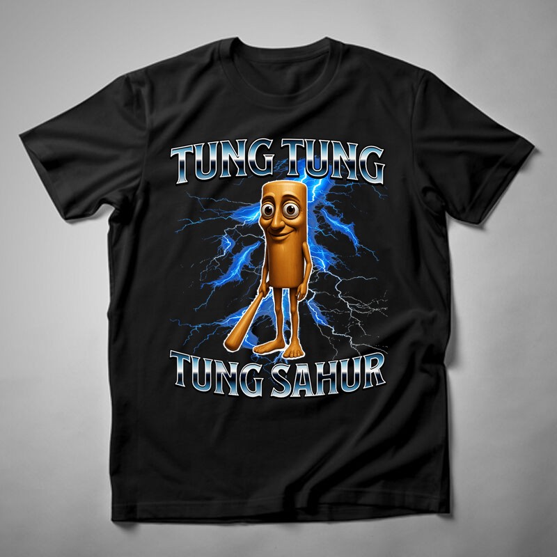 Férfi póló Tung Tung Sahur Villám