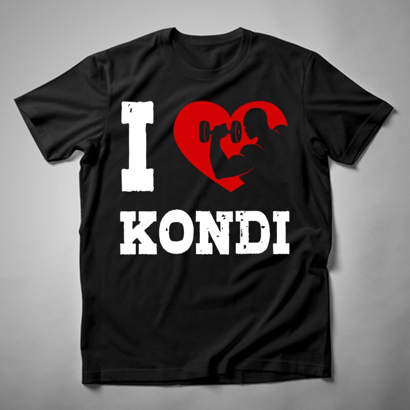 Férfi póló I Love Kondi