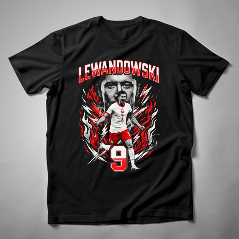 Férfi póló Robert Lewandowski Bootleg