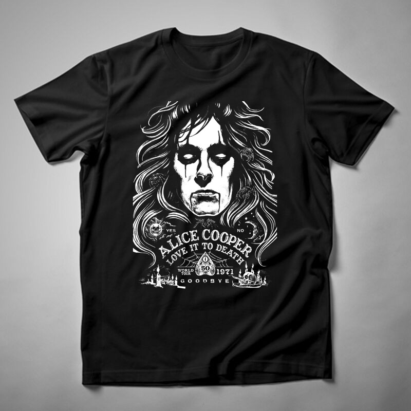 Férfi póló Alice Cooper Love It To Death