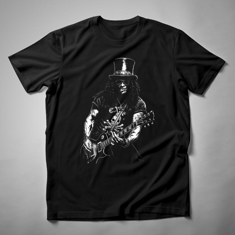 Férfi póló Slash Gitározik