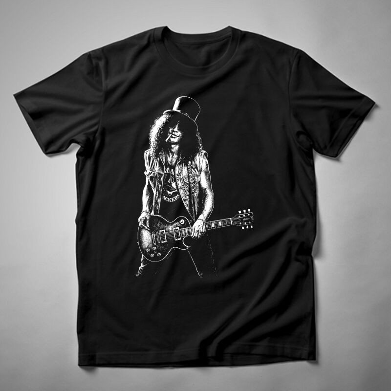 Férfi póló Slash Gitár