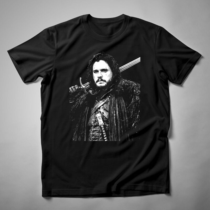 Férfi póló Jon Snow Kard