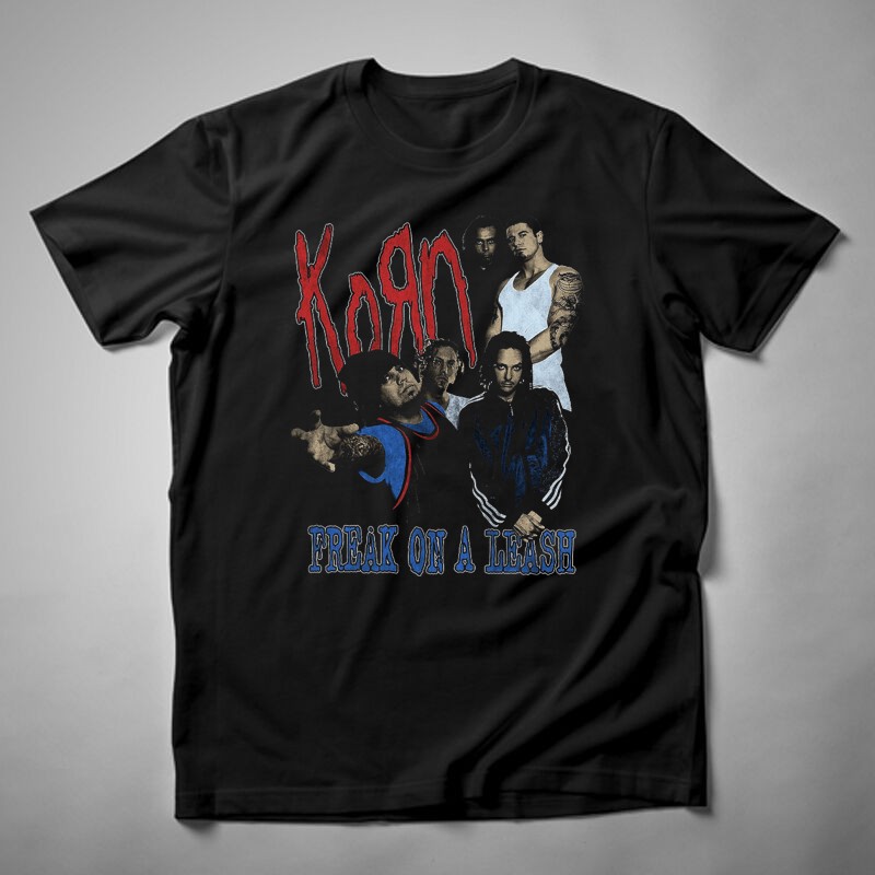 Férfi póló Korn Freak On The Leash