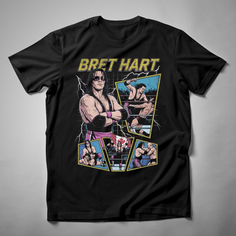 Férfi póló Bret Hart 2.0
