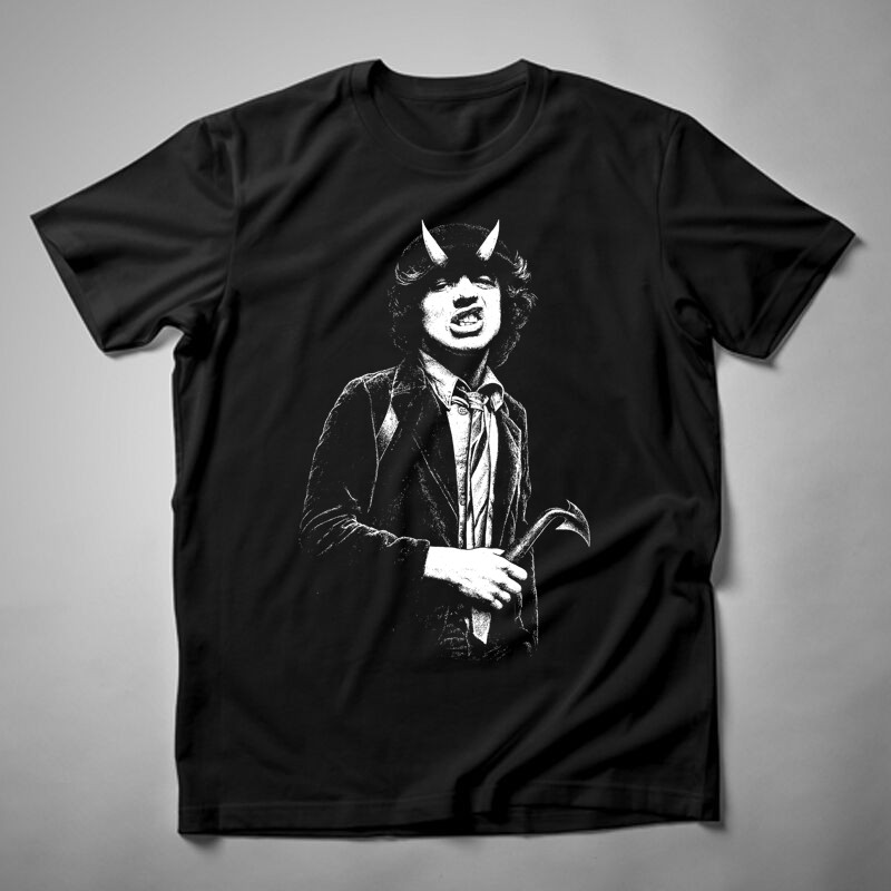 Férfi póló Angus Young Highway To Hell