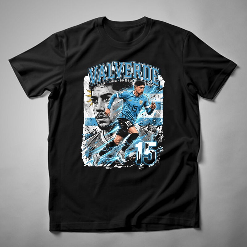 Férfi póló Valverde Argentína Bootleg