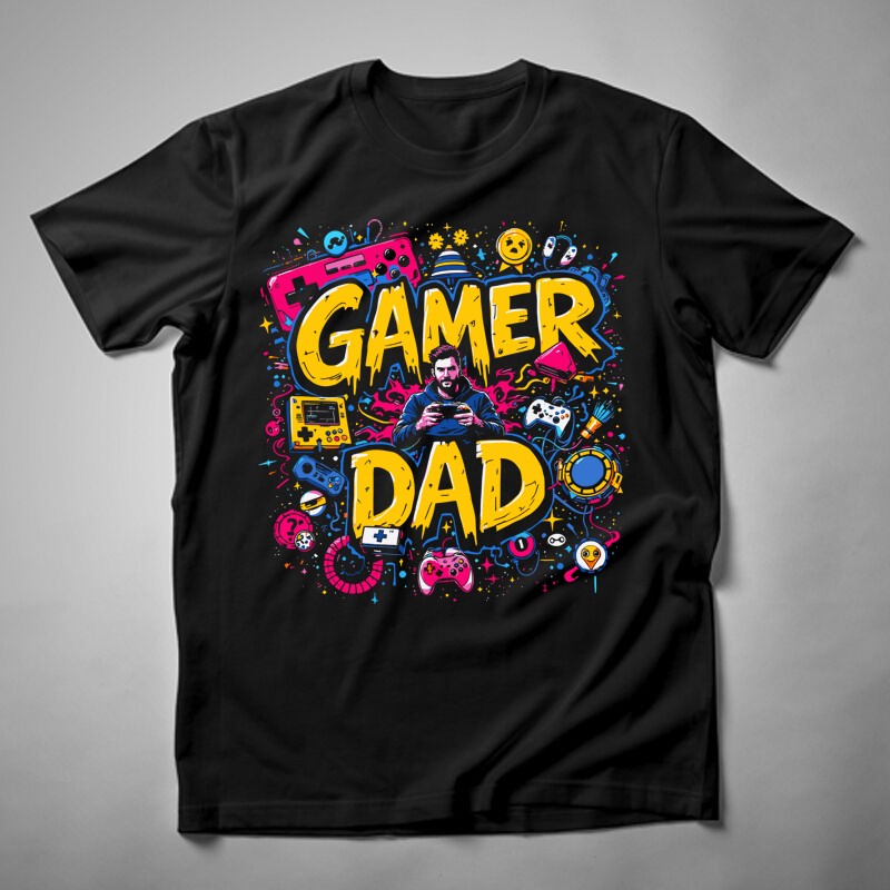 Férfi póló Gamer Dad 4.0